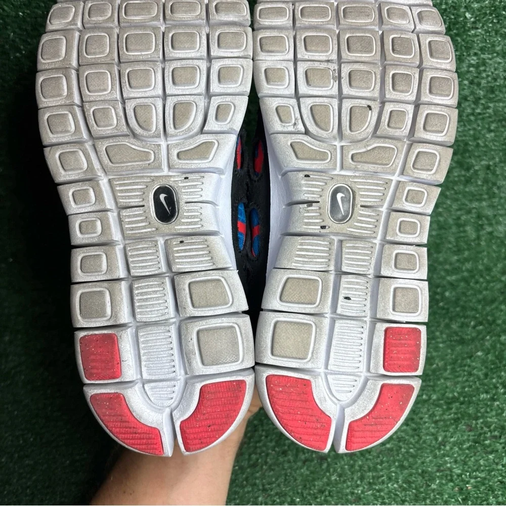 Nike Free Run 2 Blue Red‎ Running Shoes Sneakers Womens Size 8.5 (7Y)